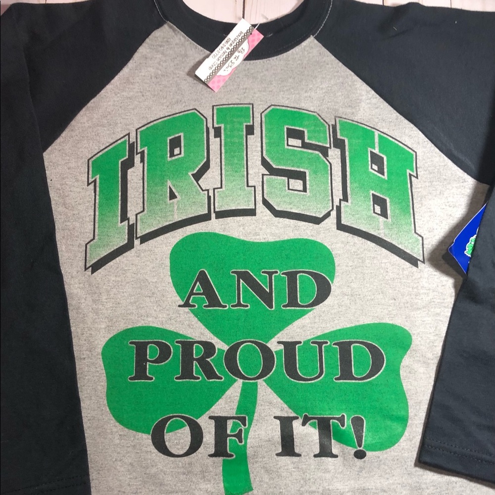 Irish and Proud of It shamrock Youth Baseball T Shirt